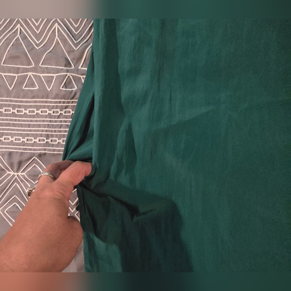 Maje Emerald Green Off The Shoulder Dress Size 3(L) - Picture 5 of 7